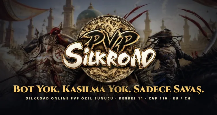 PVPSilkroad – Bot yok. Kasılma yok. Sadece savaş. Silkroad Online PvP özel sunucu, Degree 11, Cap 110, EU / CH.